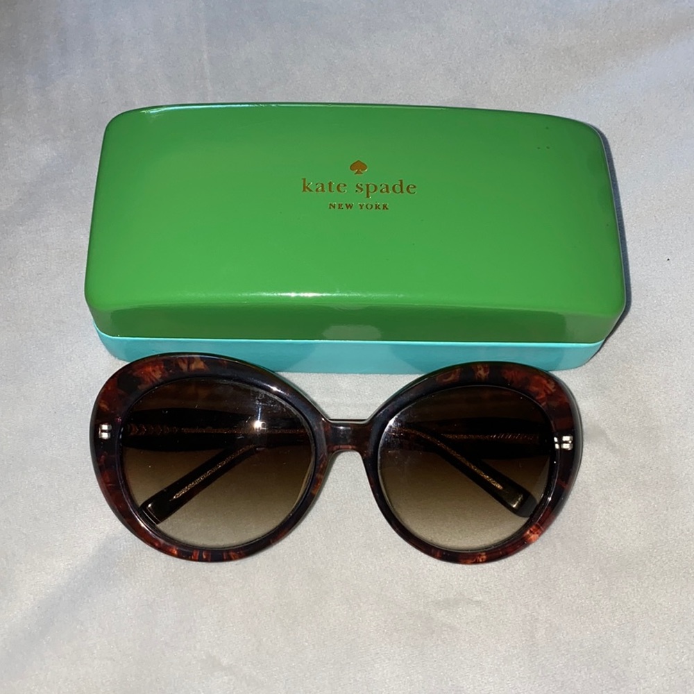 Kate Spade tortoise shell cat eye sunglasses EUC